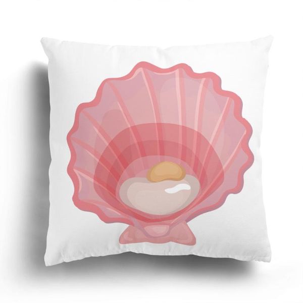 

cushion/decorative pillow undersea creature plush pillowcase, home decoration sofa cushion cover, seafood shell pattern customizable