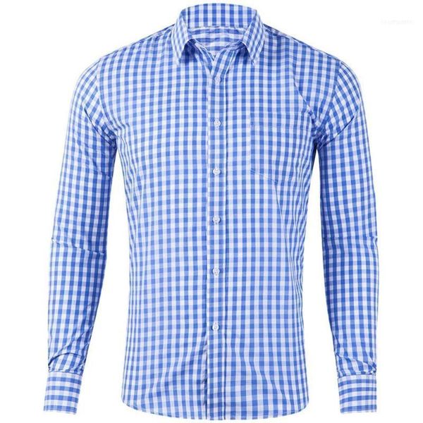 

men's casual shirts men novelty plaid print pocket long sleeves shirt fashion blouse male social clothing big size black1, White;black