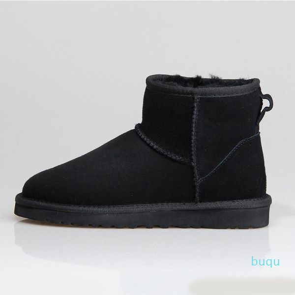 

designer women boots winter snow furry satin boot ankle booties fur leather outdoors bowtie shoes, Black