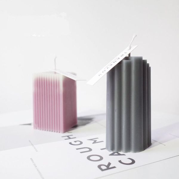 

craft tools acrylic clear candle mold square stripe handmade scented diy