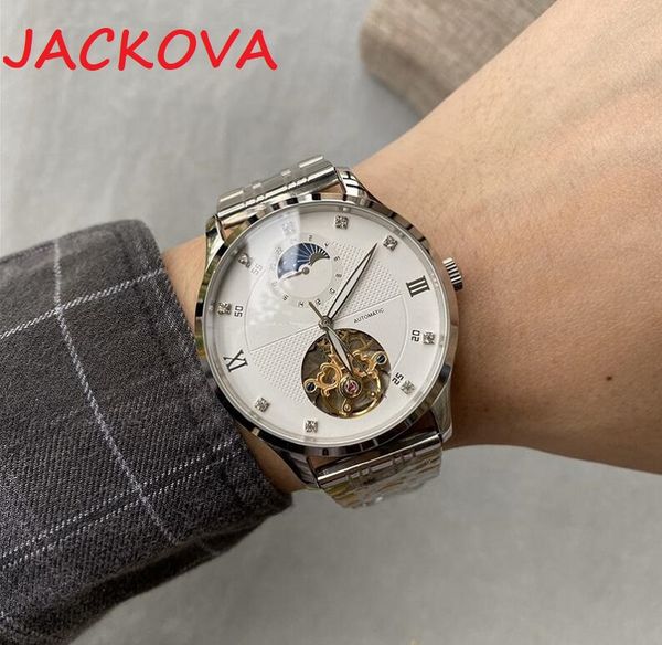 

seller men's watch 41mm automatic mechanical watch 2813 movement 316 fine steel super luminous designer moonwatch, Slivery;brown