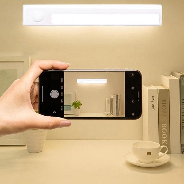 

night lights 8 led pir under cabinet lamp cupboard wardrobe motion sensor light bedroom bedside for room bathroom kitchen decor