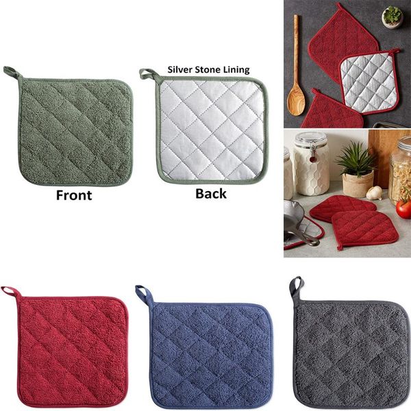 

oven mitts 1pc baking pot holder cooking pads cotton holders kitchen microwave gloves bbq