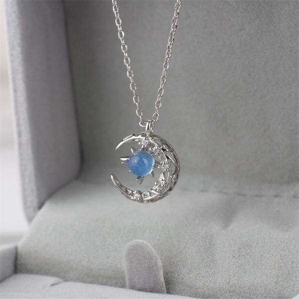 

chain fashion neck, star and moon temperament, falling girl friend, Black