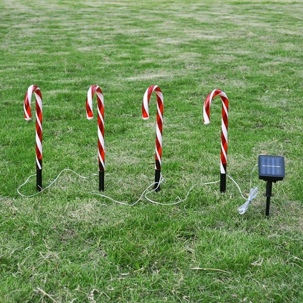 

crutch lamp solar garden durable cane walkway light landscape lights warm white 39 cm festival atmosphere home lawn lamps