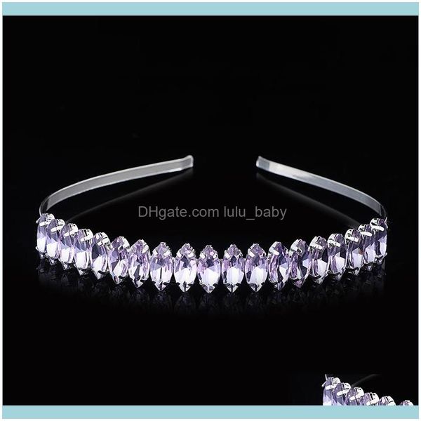 

hair jewelry jewelryhair clips & barrettes fashion glass crystal tie women headband hoop girls hairpin aessories drop delivery 2021 reauh, Golden;silver