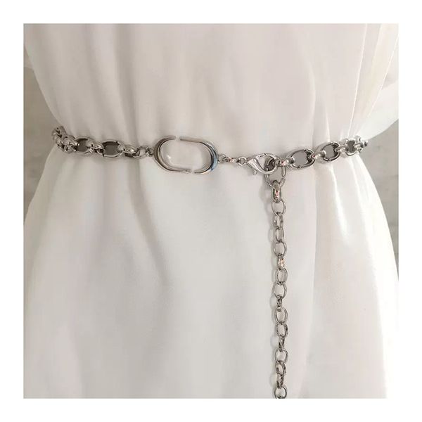 

ladies designers chains belts fashion luxurys link belt waistband for womens brand d letter buckle waist chain vintage gold silver waistband, Black;brown