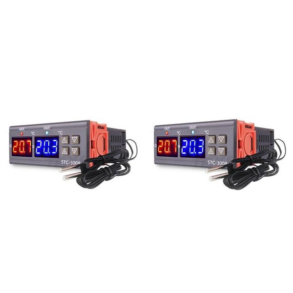 

smart home control dual digital temperature controller two relay output thermoregulator thermostat heater cooler probe