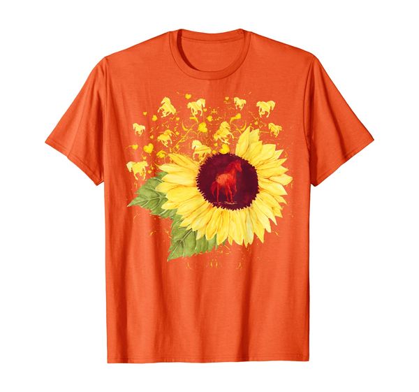 

sunflower horse lovers t-shirt men women gift shirt, White;black