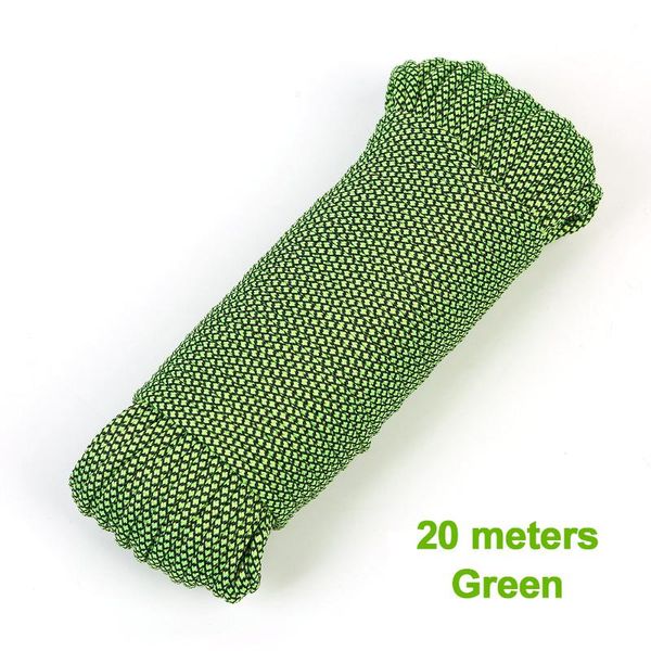 

outdoor gadgets 9-core parachute rope climbing ropes auxiliary lines lifesaving line equipment safety light and wear-resistant