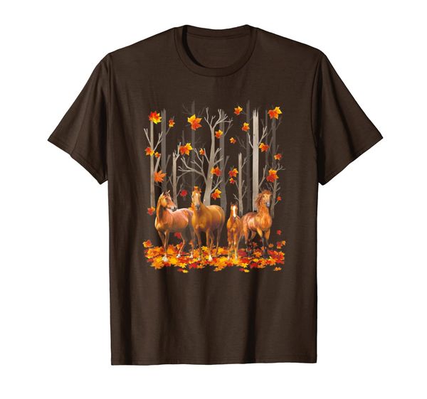 

Maple Horse Leaf Fall Hello Autumn Funny Horse Lover T-Shirt, Mainly pictures