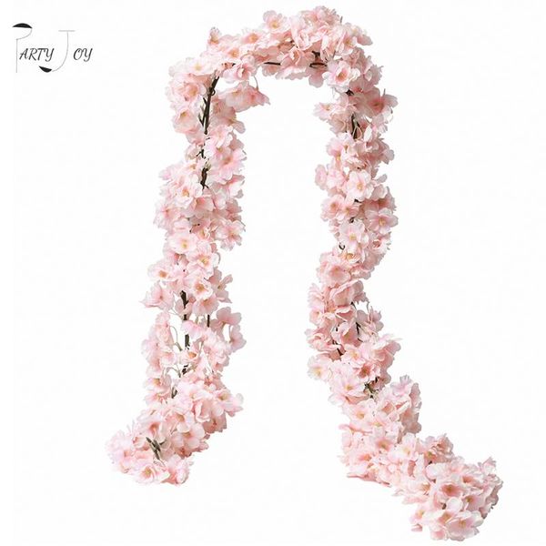 

decorative flowers & wreaths party joy 2pcs 144 1.8m artificial cherry blossom garland fake silk flower hanging vine sakura for wedding arch