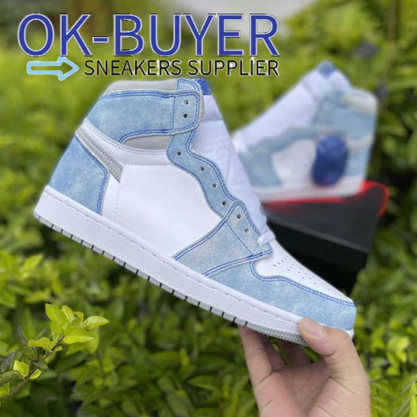

jumpman 1s basketball shoes hyper royal white suede fresh color delicate texture classic shape