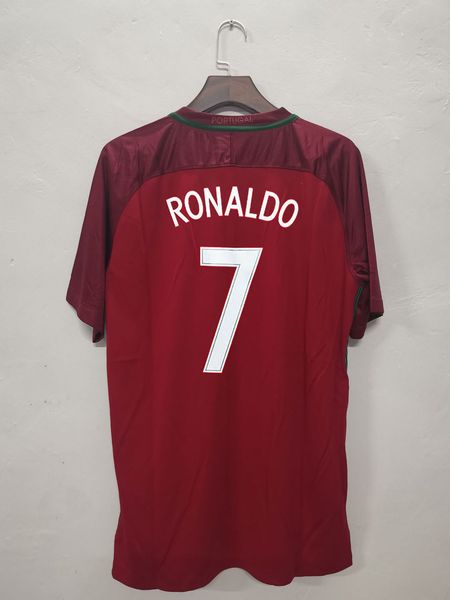 

retro classic 2016 ronaldo soccer jerseys eder r.sanches f.coentrao miguel j.moutinho nani pepe quaresma national team retro football shirt, Black;yellow