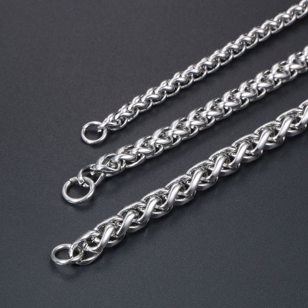 

brand necklace men's magic keel couple's clavicle chain titanium steel accsori ce402, Silver