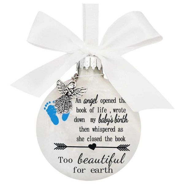 

round christmas angel hanging ornament baby keepsake ornament