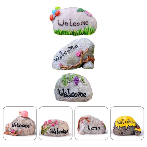 

3pcs resin rockery landscape stones micro landscaping props random style