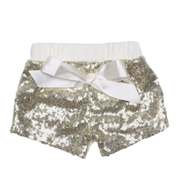 

baby girls sequins shorts pants casual pants fashion infant glitter bling dance boutique bow princess shorts kids, Black