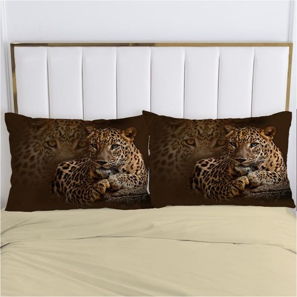 

pillow case 3d cover luxury bedding pillowcase pillowcovers decorative 50x70 50x75 50x80 customizable size animal brown