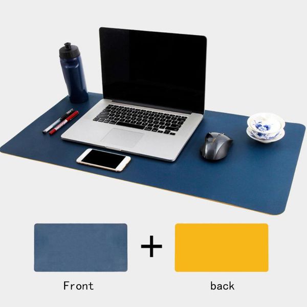 

mouse pads & wrist rests pu leather waterproof gaming smooth pad decorative large soft double side rollable anti scratch deskmultifuncti