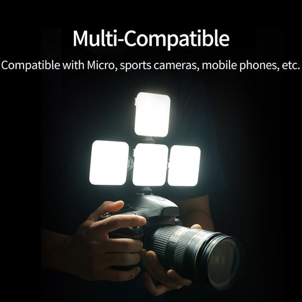 

flash heads mini on camera rgb led po video light with softbox 3200k-6500k for vlogging rechargable vlog fill