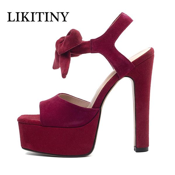 

dress shoes likitiny 2021 summer temperament square head sandals fashion leisure high heels genuine leather women's sandal, Black