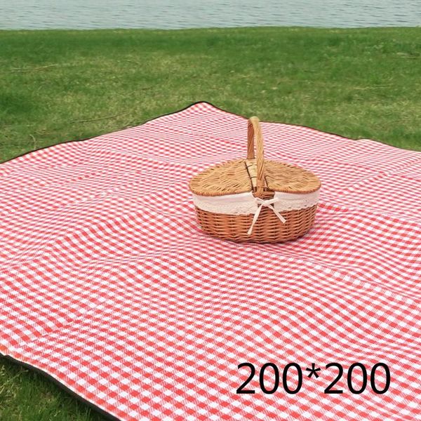 

outdoor pads picnic mat placemat strengthen waterproof dampproof 200*200cm double folding tent camping campground