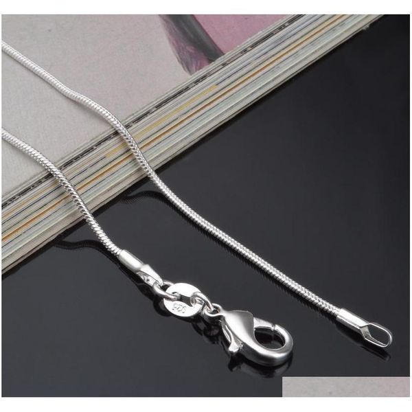 

chains necklaces & pendants jewelry 1mm 2mm 925 sterling sier snake choker in bk optional size 16 18 20 22 24 26 28 30 inches drop, Silver