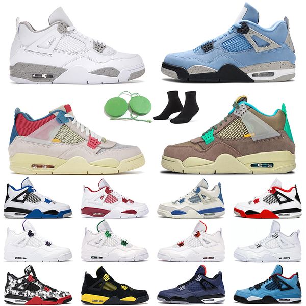

jumpman 4 guava ice men women basketball shoes 4s university blue black cat white oreo neon taupe haze outdoor mens trainer