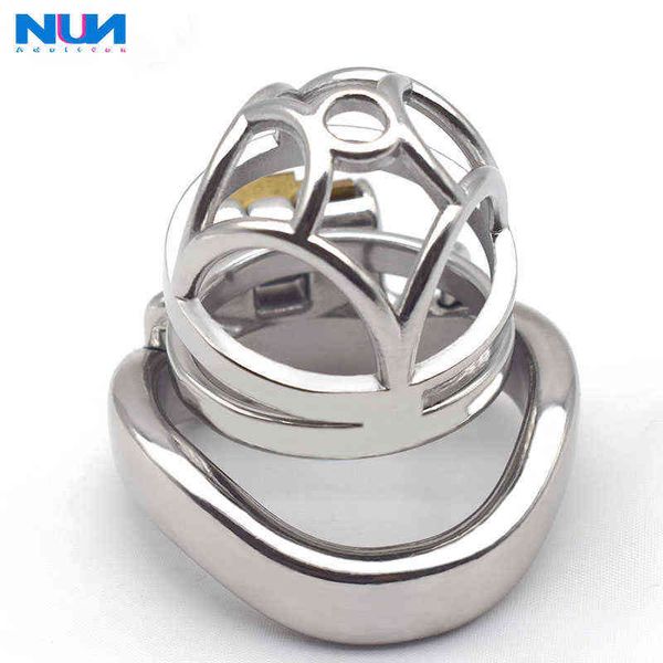 NXYCOCKRINGS NUUN Нержавеющая сталь Мужской Chastity CAGE CAGE Scrotum Король пенис Кольцо Блокировка Дик Бондаж Секс-игрушки для мужчин Секретный Используйте удобный 1124