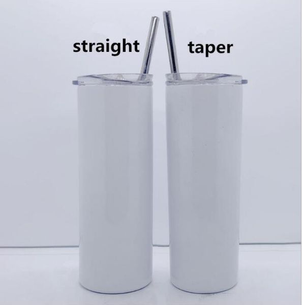 

diy sublimation skinny tumbler 20oz stainless steel slim tumbler straight tumblers vacuum insulated travel mug gift xbdh