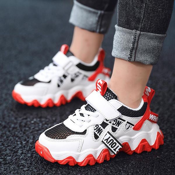 

2021summer sneakers children breathable girls teenager mesh1398 women men spring size28-38 tenis infantil menina shoes outdoor, Black