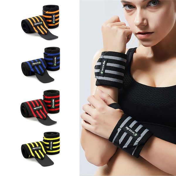 

wrist support 1pcs gym weightlifting training weight lifting gloves bar grip barbell straps wraps hand protection wrap belt 2, Black;red