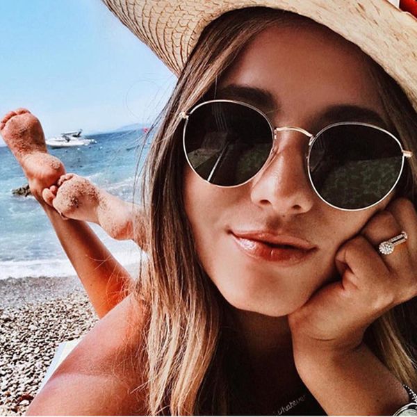 

2021 retro small frames women's sunglasses designer fashion driving mirrors oculos de sol uv400 glasses wholesale, White;black