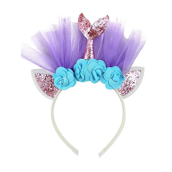 

hair accessories girls fish tail headband po prop cute for kids pography gift party supplies hairband birthday crown beach, Slivery;white