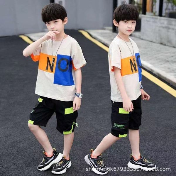 

boys' summer suit korean children's wear, White