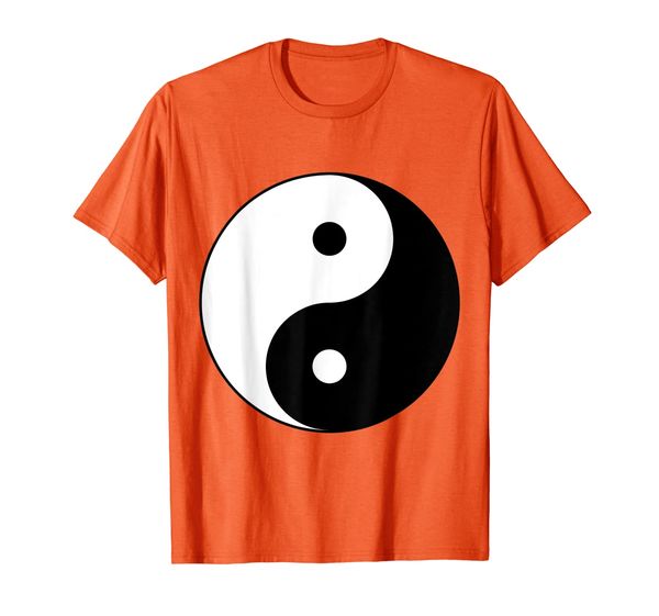 

yin yang symbol hippie / peace balance philosophy t shirt, White;black