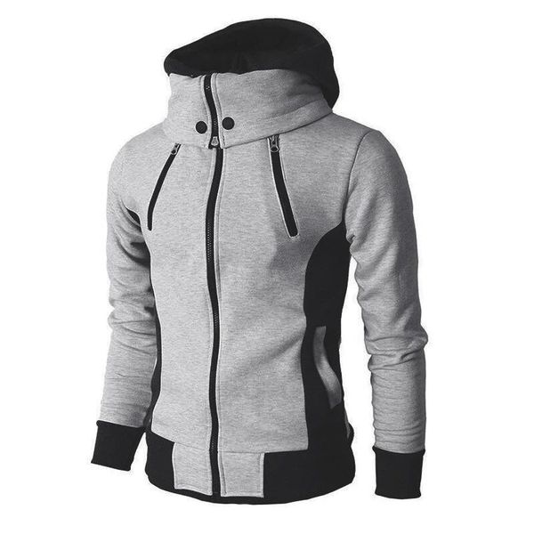 

men's jackets 2021autumn winter jacket slim fit hooded zipper male solid cotton thick warm hoodies coat men clothing, Black;brown