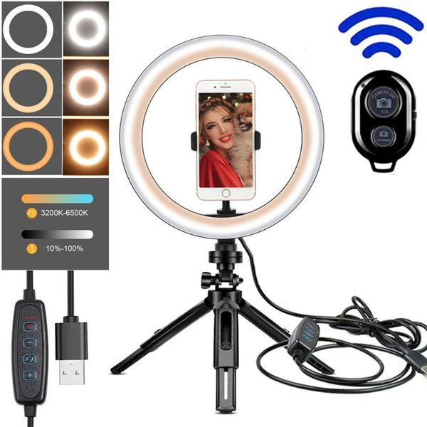 

flash heads 26cm ringlight po fill lamp with tripod pography lighting dimmable selfie ring light phone stand youtube trepied