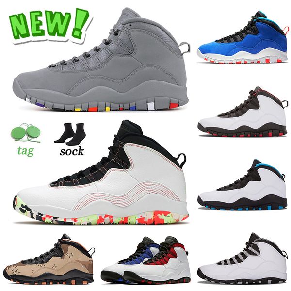 

selling jumpman 10 10s basketball shoes high og sneakers cool grey ember glow desert camo westbrook powder blue chicago tinker seattle mens