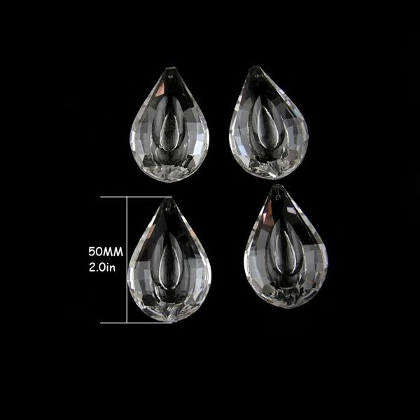 

50-76mm clear new lute shape europe style drop crystal prism chandelier pendants for gorgeous christmas home decoration