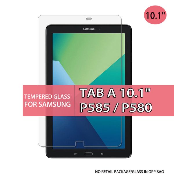 Tablet-Displayschutz aus gehärtetem Glas für Samsung Galaxy TAB A 10,1 Zoll P585 P580 10,1 Zoll, Glas im OPP-Beutel