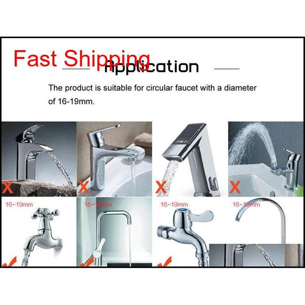 

2 pack kitchen water filter splash shower tap 360 rotating faucet water filter spray saver telescopic water-saving qylmsb sports2010