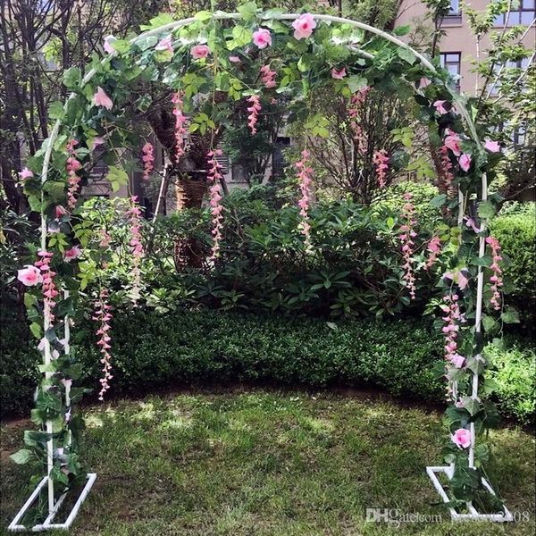 

party decoration 2021 bridal arch frame background cherry blossom flower stand door wedding props