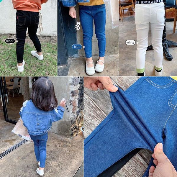 

trousers toddler girl winter clothes 2021 spring autumn leggings pants, Blue