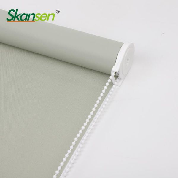 

blinds skansen simple color blackout waterproof fabric roller for kitchen, toilet' s curtain office and home