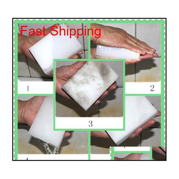 

10*6*2 cm white magic cleaning melamine sponge eraser magic sponge esponja magica jllmox loveshop01