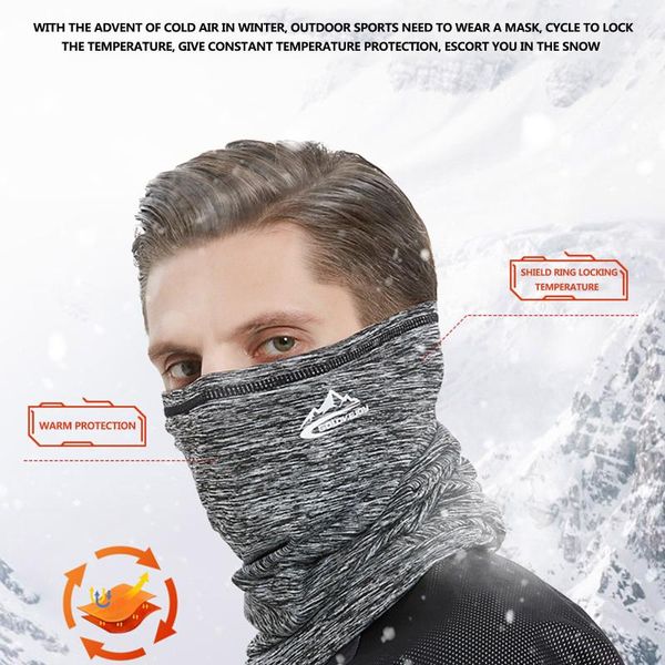 

cycling caps & masks windproof ski mask warmer face headband neck dustproof full scarf motorcycle snowboard ear protection elastic, Black
