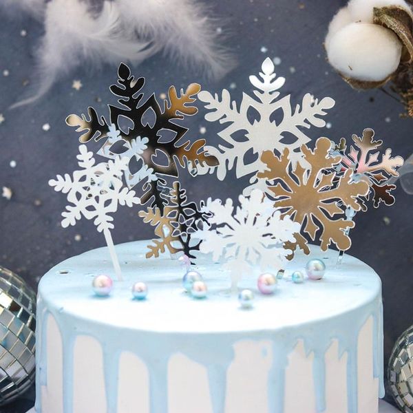 

other event & party supplies acrylic cake er snowflake for christmas year accessory with decorating tools