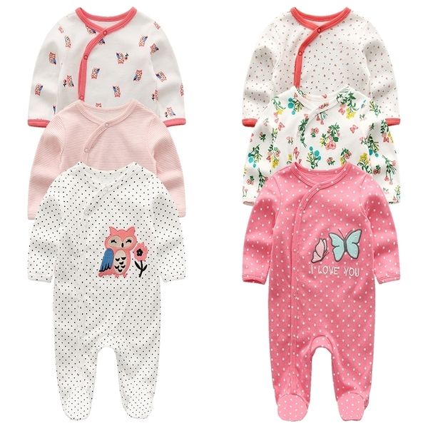 Macacões de manga comprida macacão recém-nascido inverno pijama menino meninos roupas aquecidas infantil criança trajes ropa bebe 210309